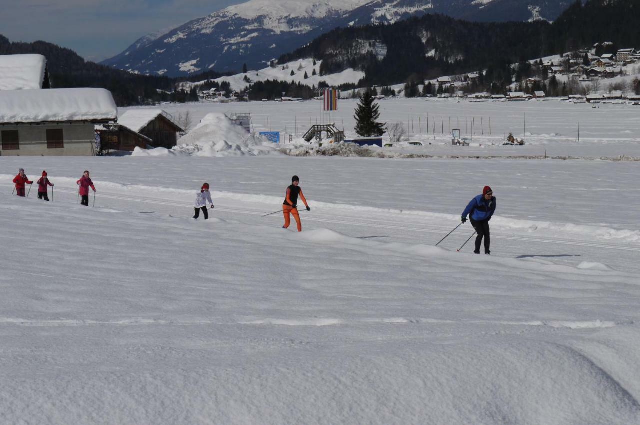 Pension Haus Edelweiss Hotell Weissensee Exteriör bild