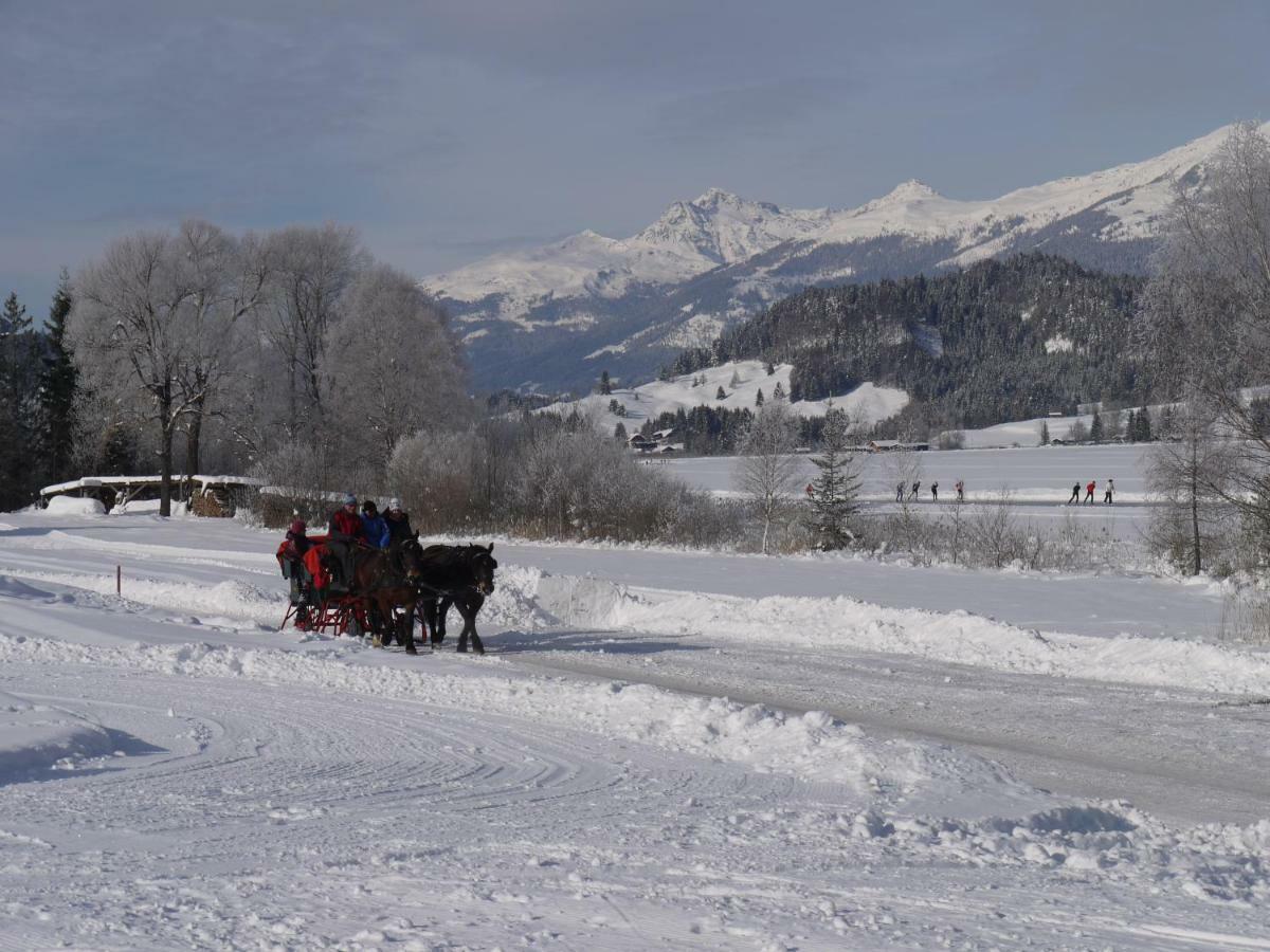 Pension Haus Edelweiss Hotell Weissensee Exteriör bild